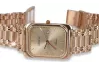 Vintage rose pink 14k 585 gold men's watch Geneve wristwatch mw001r&mbw009r
