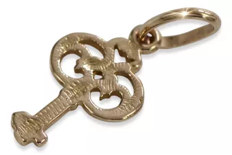 Ruso soviético plata oro rosa chapado 925 URSS Vintage llave colgante vpn019rp