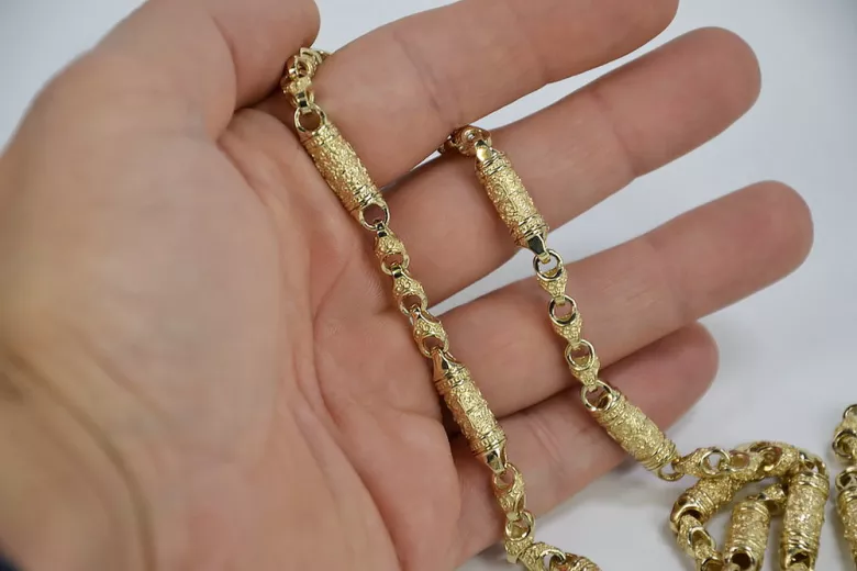 Auksinė grandinė 14k 585 Karališkoji Gothic cc057y