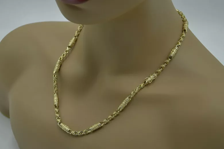 Auksinė grandinė 14k 585 Karališkoji Gothic cc057y