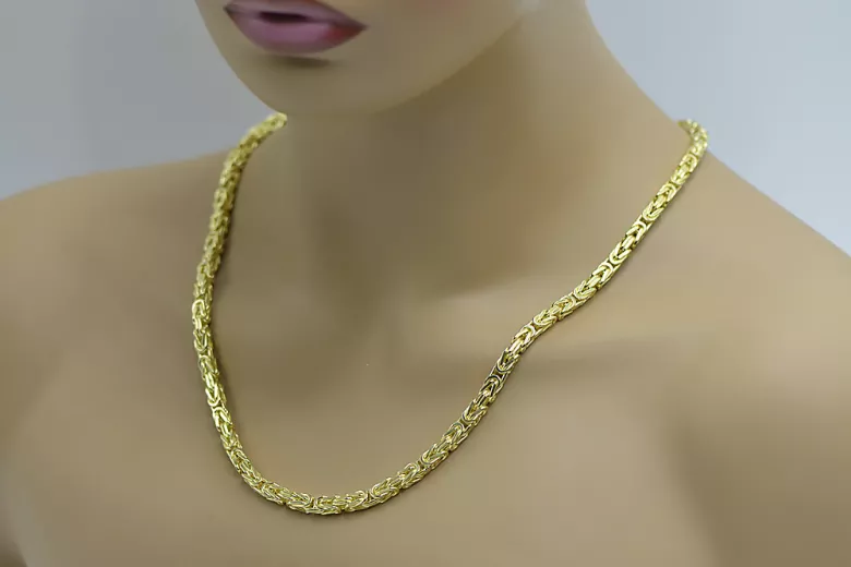 Chaîne ★ en or rose jaune russiangold.com ★ Or 585 333 Prix bas