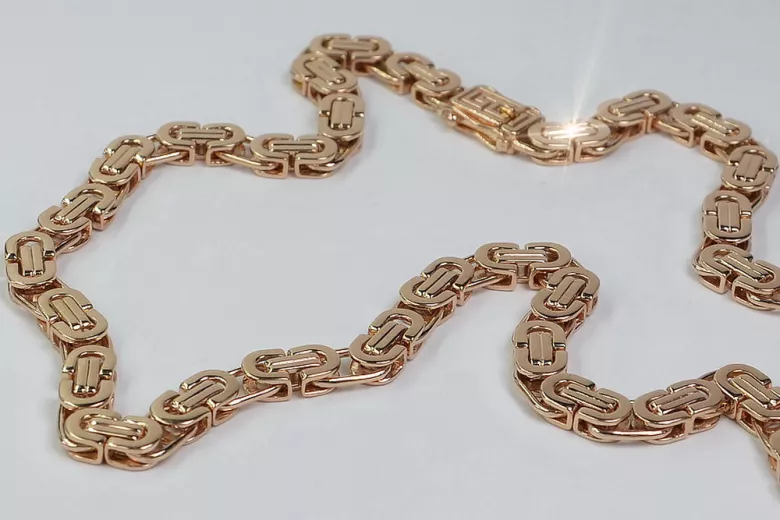 Російське рожеве радянське золото Bizantina chain