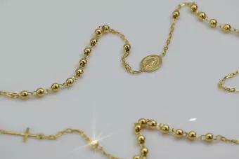 Italienische Rosenkranzkette aus 14 Karat Gelbgold "Dolce Gabbana" rcc002y