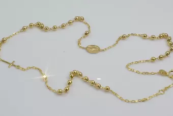Italian yellow 14k gold rosary chain "Dolce Gabbana" rcc002y