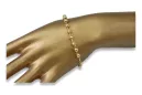 Złota bransoletka różaniec "Dolce Gab" 14k 585 włoska rbc003y