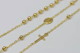 Italian yellow 14k gold rosary chain "Dolce Gabbana" rcc002y