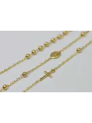 Chaîne de chapelet en or jaune italien 14 carats « Dolce Gabbana » rcc002y