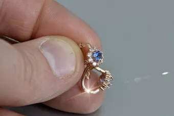 Gold Ohrringe ★ zlotychlopak.pl ★ Gold Probe 585 333 Niedriger Preis!