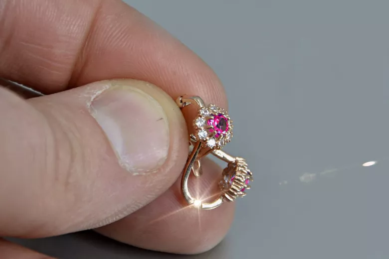 Pendientes de oro zlotychlopak.pl Muestra de ★ oro 585 333 ¡★ Precio bajo!