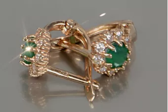 Златни обеци ★ zlotychlopak.pl ★ Златна проба 585 333 Ниска цена!