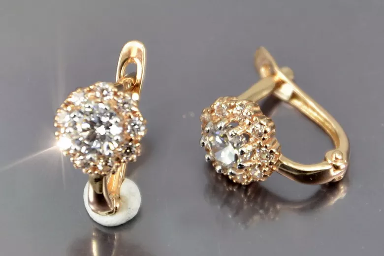 Pendientes de oro zlotychlopak.pl Muestra de ★ oro 585 333 ¡★ Precio bajo!