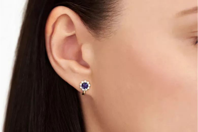 Auksiniai auskarai ★ złochlopak.pl ★ Aukso pavyzdys 585 333 Maža kaina!