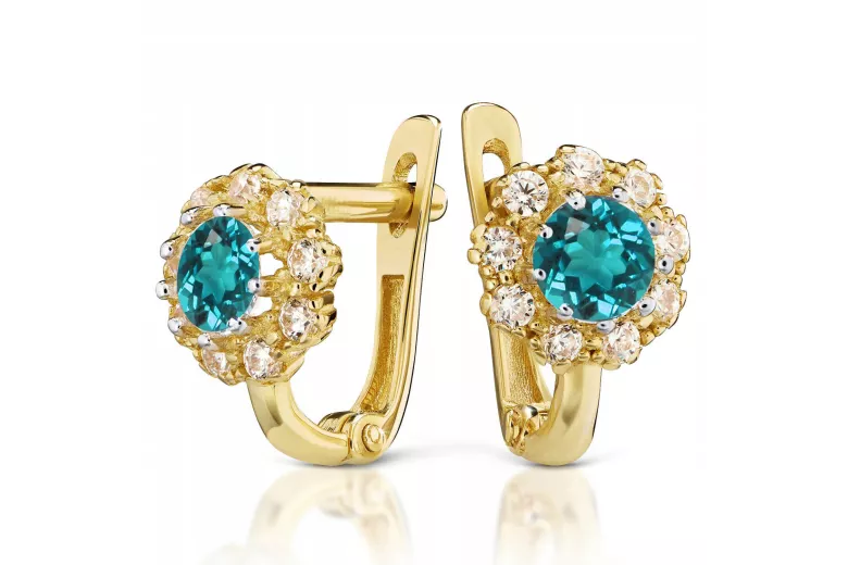 Pendientes de oro zlotychlopak.pl Muestra de ★ oro 585 333 ¡★ Precio bajo!
