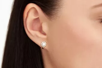 Pendientes de oro zlotychlopak.pl Muestra de ★ oro 585 333 ¡★ Precio bajo!