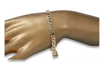 Yellow rose gold bracelet ★ russiangold.com ★ Gold 585 333 Low price