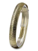 Yellow Italian 14k gold fancy bracelet cbt002y