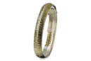 Yellow Italian 14k gold fancy bracelet cbt002y