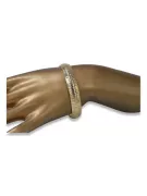 Gelb Italienisches 14 Karat Gold Fancy Armband cfb004y