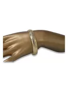 Yellow Italian 14k gold fancy bracelet cbt002y
