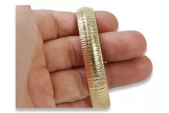 Κίτρινο ιταλικό 14k χρυσό φανταχτερό βραχιόλι