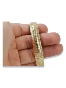 Yellow Italian 14k gold fancy bracelet cbt002y