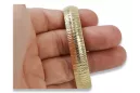 Yellow Italian 14k gold fancy bracelet cbt002y