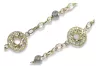 Yellow white Italian 14k gold Fantazy bracelet cfb002yw