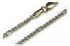 Italian yellow 14k gold solid chain cc018yw