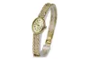Yellow 14k gold lady Geneve watch Lady Gift lw092y