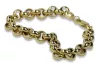 Italian yellow 14k gold Anchor bracelet cb025y