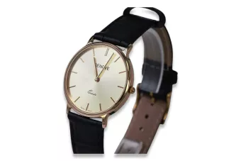 Ανδρικό ρολόι από κόκκινο ροζ χρυσό 14k 585 Geneve mw004r