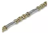 Italian yellow Unique 14k 585 gold man's bracelet cb156yw