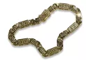 Італійський жовтий браслет 14k 585 золотий Bizantine Versace cb050y