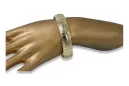 Amarillo Único 14k 585 pulsera de hombre de oro cb161yw