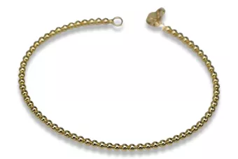 Zlatá branká 14k 585 šnúrka bangle cb122y