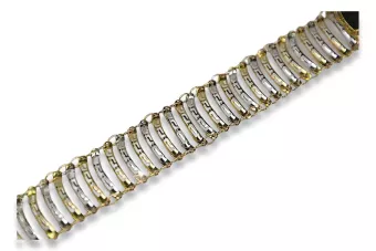 Итальянский желтый браслет из 14-каратного золота cb105yw