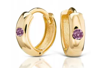 Cercei din aur ★ zlotychlopak.pl ★ probă de aur 585 333 Preț scăzut!