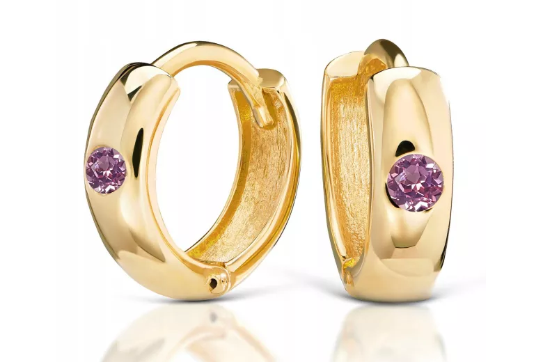 Boucles d’oreilles en or zlotychlopak.pl ★ Échantillon d’or ★ 585 333 Prix bas!