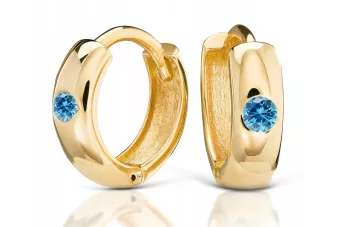 Rožiniai auskariai Vintage aukso 14k 585 gėlės su Aleksandritas Rubinas Sapyras Smaragdas Cirkonijos cec010r