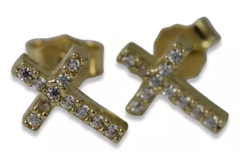 Gold Ohrringe ★ zlotychlopak.pl ★ Gold Probe 585 333 Niedriger Preis!