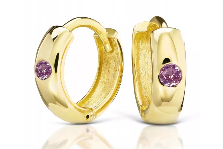 Pendientes de oro zlotychlopak.pl Muestra de ★ oro 585 333 ¡★ Precio bajo!