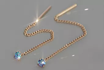 Златни обеци ★ zlotychlopak.pl ★ Златна проба 585 333 Ниска цена!