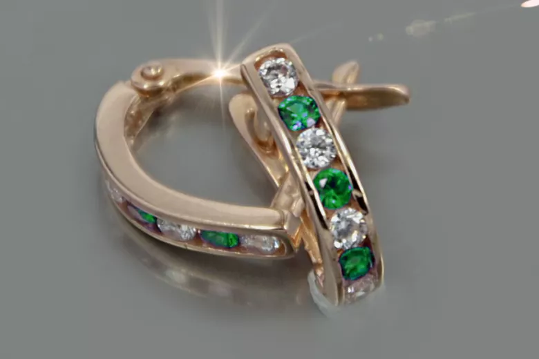Pendientes de oro zlotychlopak.pl Muestra de ★ oro 585 333 ¡★ Precio bajo!