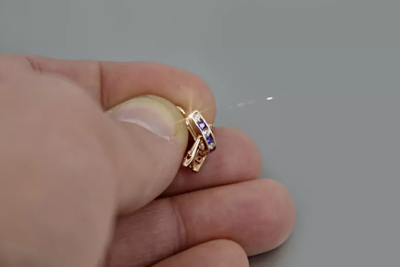 Золотые серьги ★ zlotychlopak.pl ★ Золотой образец 585 333 Низкая цена!