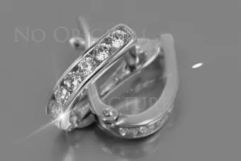 Cercei din aur ★ zlotychlopak.pl ★ probă de aur 585 333 Preț scăzut!