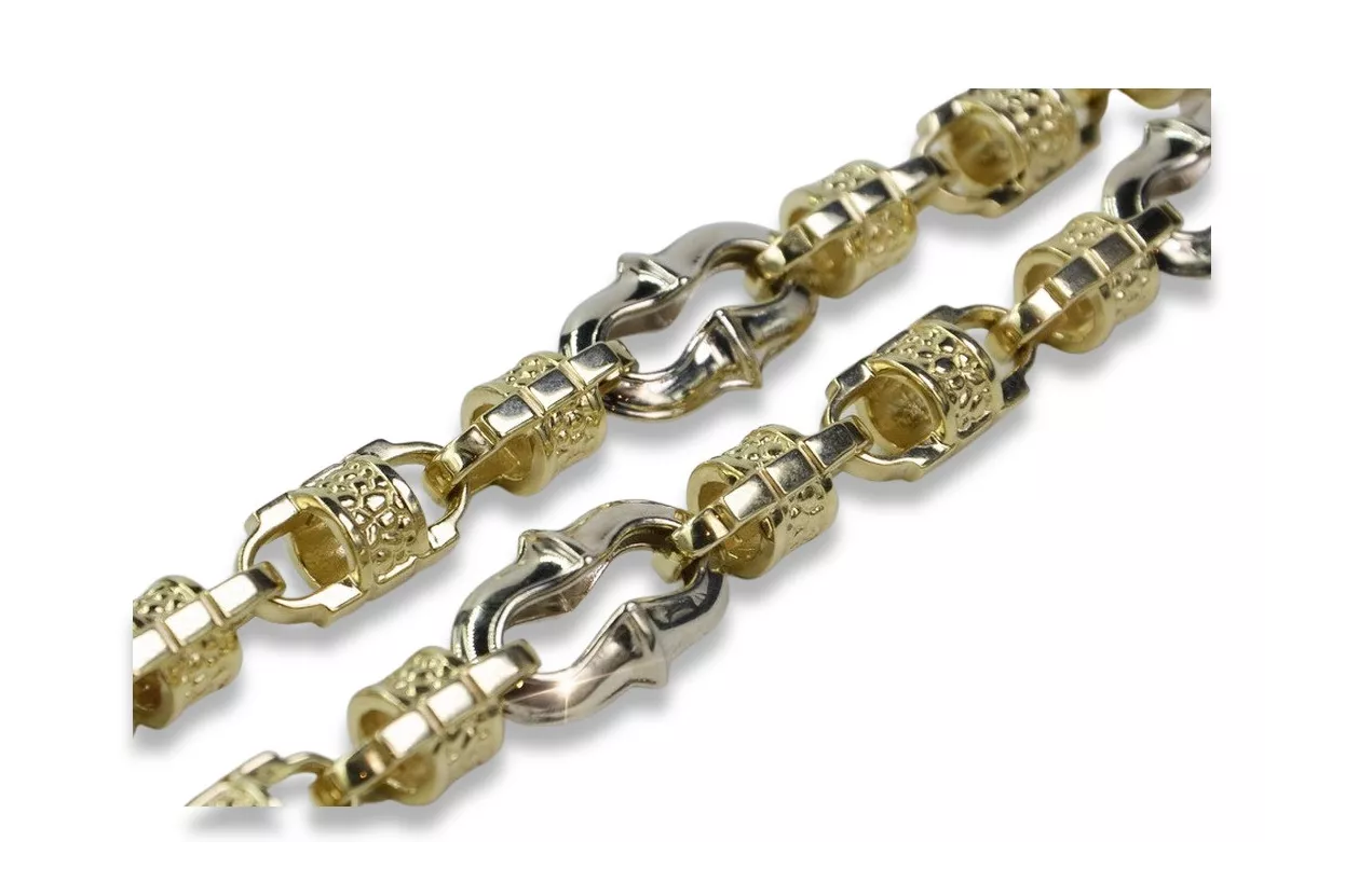 Italian yellow 14k 585 gold Unique bracelet cb053yw