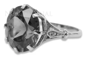 Russian Soviet silver 925 Alexandrite Ruby Emerald Sapphire Zircon ring vrc073s
