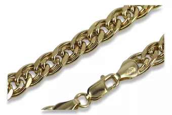 Italienisch Gelb 14k 585 Gold Monaliza Diamantschliff Armband cb081y