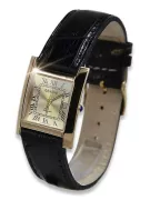 Rosa rusa 14k oro 585 reloj Geneve para hombre mw009r