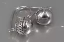 Russisches Silber 925 Sowjetische UdSSR Vintage Ohrringe ven122s